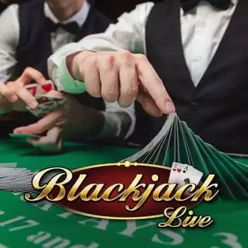 Live Blackjack slot logo by Evolution at CasinOK